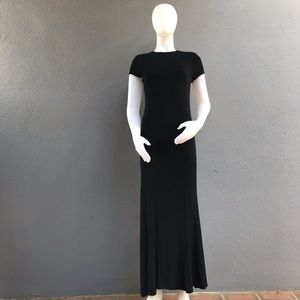 Ralph Lauren Black Long T-Shirt Dress